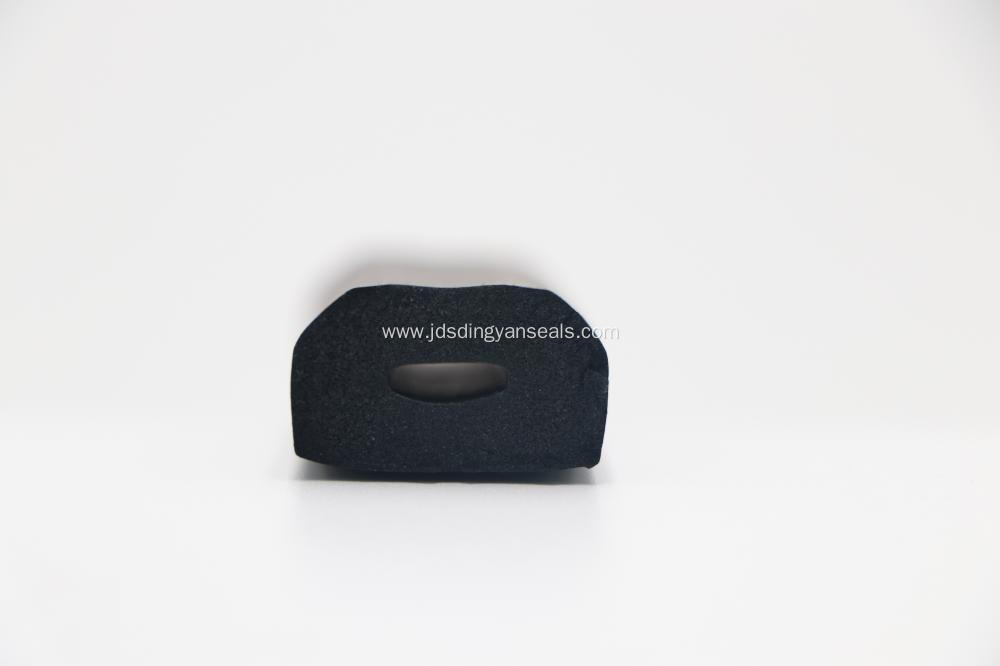 Oval hollow sponge door and window rubber strip