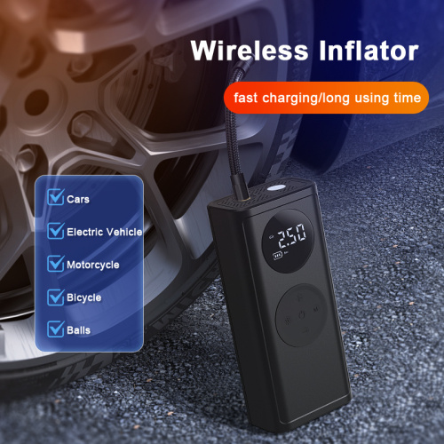 Tire Inflator Portable Electric Air Compressor Jump Starter
