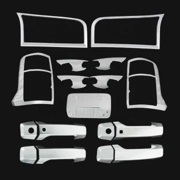 Chrome Full Combo Set Garnish Cover for Mitsubishi L200 Triton 2023-2024 Accessories