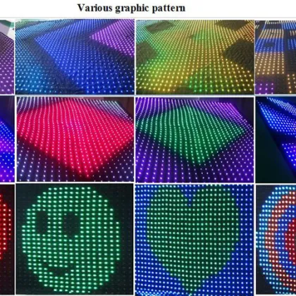 Black Stage Background chauvet led curtain