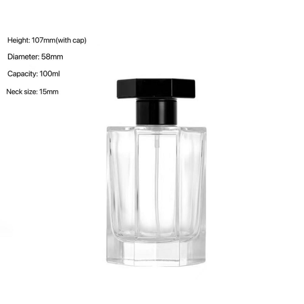 Hexagon Glass Bottles
