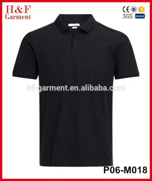 Men's polo black color cheap t shirt sports plain t shirt
