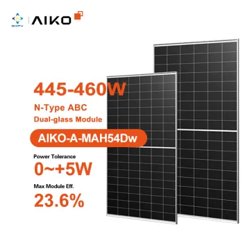 Europe Stock Aiko Abc Solar Module: 445W-460W N-Type Dual Glass Solar Panels