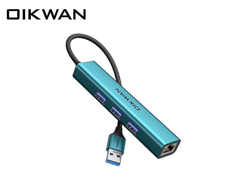 5Gbps USB đến RJ45 USB Hub