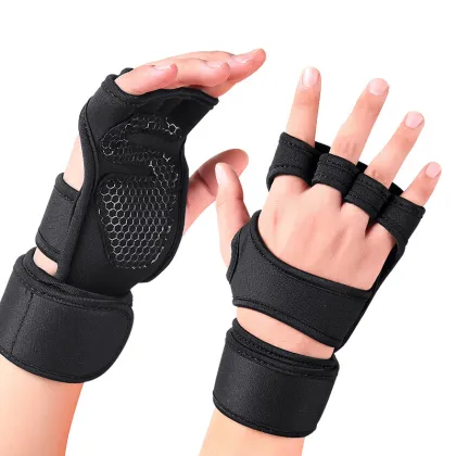 Non-Slip Weightlifting Gloves: Enhance Your Strength Training and Fitness Routine with Neoprene Grip Pads