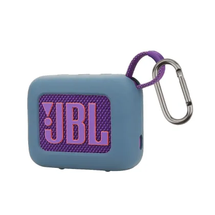 Waterproof Silicone Case Cover for JBL GO4 Speaker with Keychain