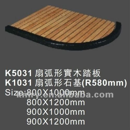 Offset Quadrant Plastic Wood Shower Tray(K5031)