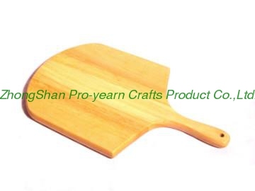 Wooden cutting board with handle
