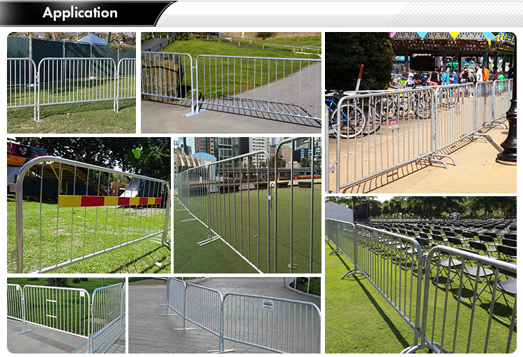 Heavy duty crowd control steel barricades