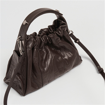 Graceful Crossbody with Genuine Leather Clouds