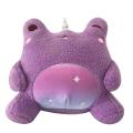 Purple Unicorn Frog en peluche