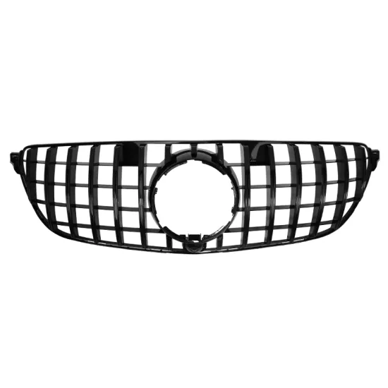 Silver Chrome Front Grill GT GTR Style Grille for Mercedes-Benz W166 GLE Class 2016-2019