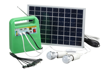 Neata 10w solar power system for home, portable solar power generator Radio ,bulb.mobile