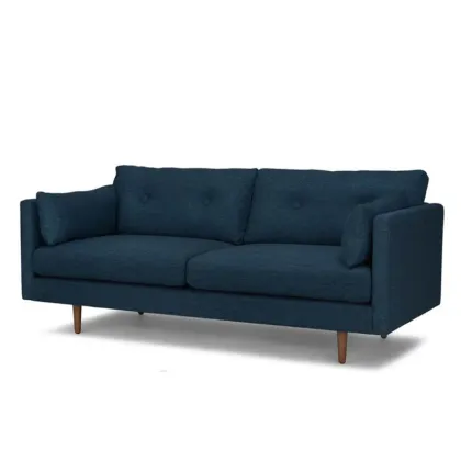 Anton Twilight Blue Fabric Sofa