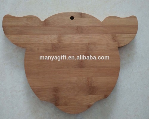 Pig head Shape Bamboo Cutting Board