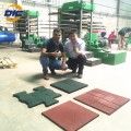 Gym rubber floor tile making machine for sale