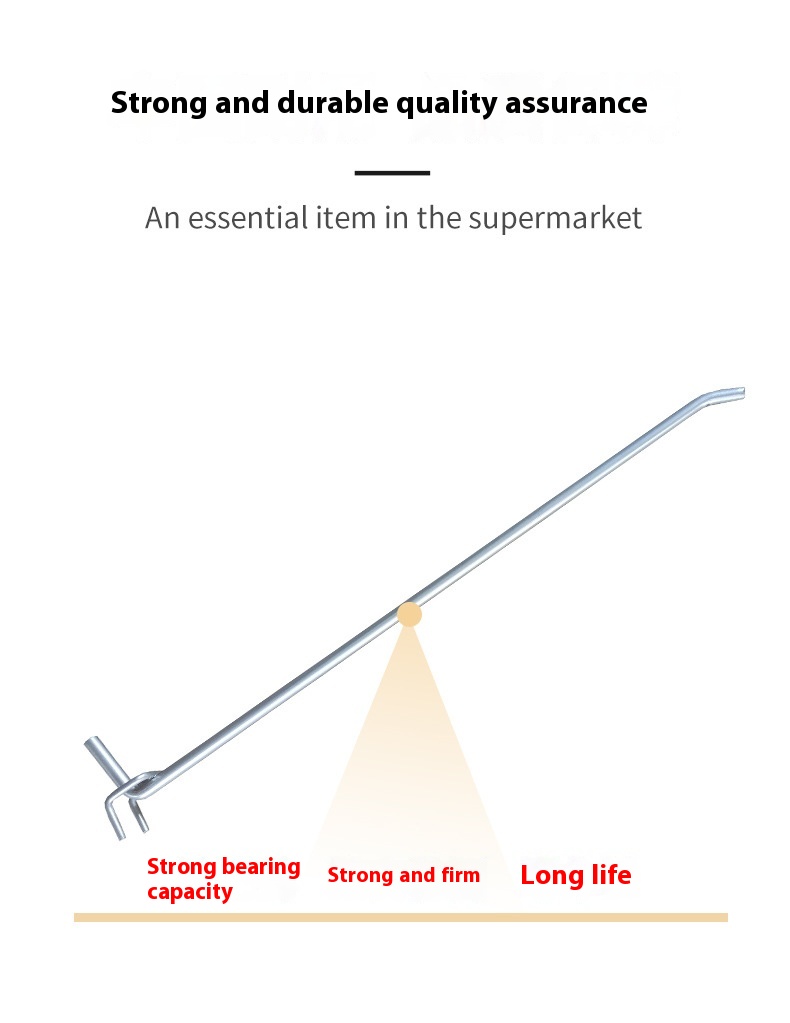 100-250 Stainless Steel Display Hooks for Supermarket Shelves Back Hole Jewelry Store Triangle Metal Hook Special Shelf Hook
