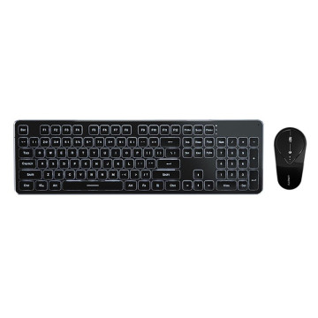 LED Backlit Wireless Gaming Keyboard dan Set Mouse