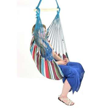 Polycotton Canvas Chair Swing with Pillow