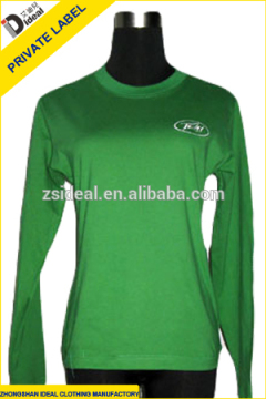Promotion Ladies long sleeve embroideryT-shirt