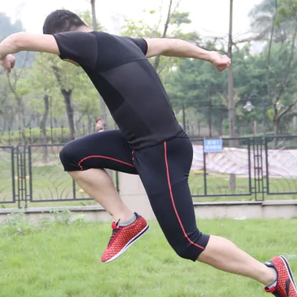 Hot sweat men use neoprene slimming body shaper
