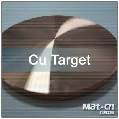 hi-density copper sputtering round target