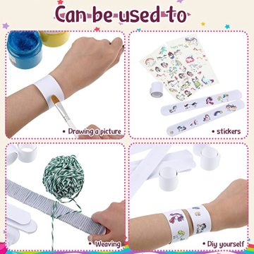 Custom White Slap Bracelets DIY Slap Bracelets