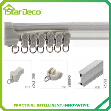 wholesale curtain accessories mute curved curtain tracks
