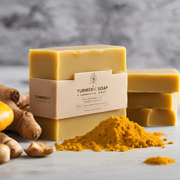 Custom Turmeric Honey Soap Bars for Private Label Production