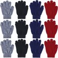 Winter warme Acrylkabel -Strickhandschuhe Touchscreen -Finger