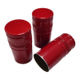 Glossy red caps 30x60 wine closures