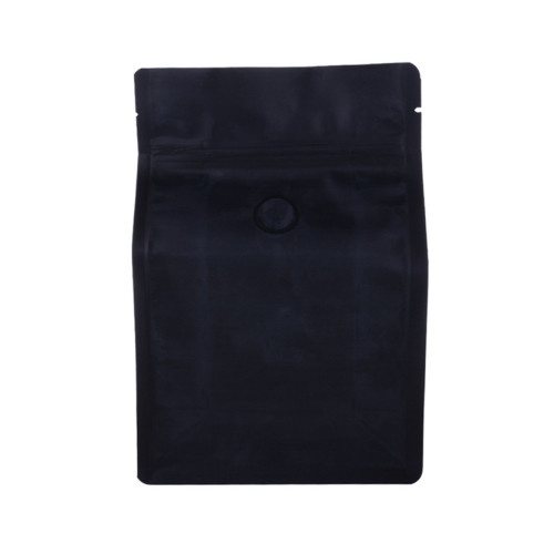 250g black recyclable plastics coffee bag with valve