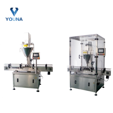 5G to 2000G Automatic Powder Filling Machine for Plastic Bottles with Capping Line