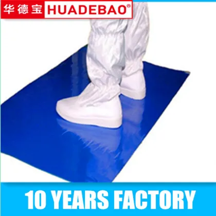 disposable clean room tacky mat/sticky mat tacky pvc floor mat