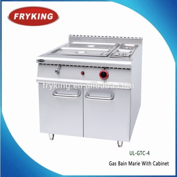 Stainless Steel Gas Bain Marie with Cabinet