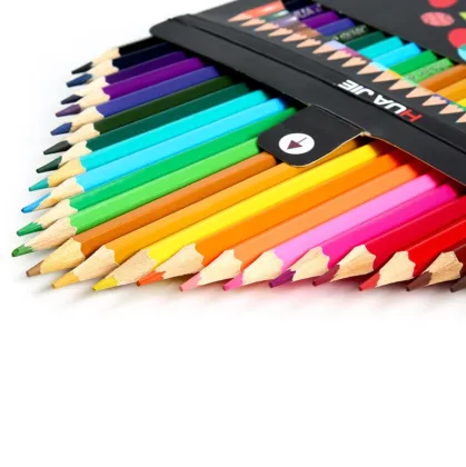 Multi Colored Leaded Pencils for Students - Natural Wood Colored Pencils