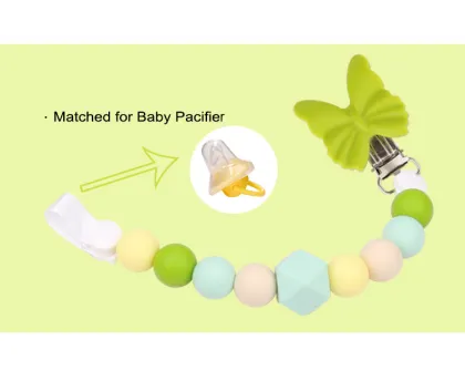 Silicone Pacifier Teething Chain Baby Pacifier Clip