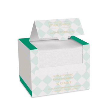 Custom Organic Spunlace Nonwoven 3-Ply Facial Tissues & Cotton Cloth Aesthetic Face Towels for Adults