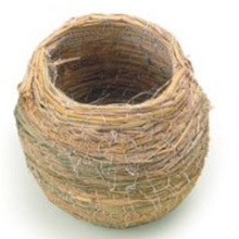 Percell Pot-geformtes kleines Straw Bird Nest