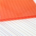 Feuille de mur jumeau en polycarbonate de 4 mm en revêtement UV de qualité