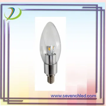 3w glass shape E14 LED candle light