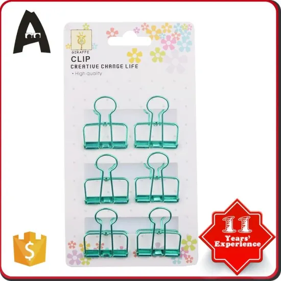 Latest style factory supply steel wire binder clip