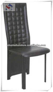 modern high back hard pvc restaurant dining chair