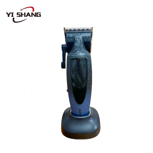 Máquina de cortar cabelo de barbeiro profissional sem fio gradiente azul
