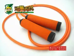 foam coated handle jump rope, plastic jump rope, rope skippi