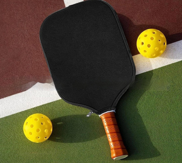 Multi-Purpose Portable Table Tennis Racket Cover with Anti-Scratch Interior and Extra Storage for Pickleballs
