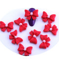 Noir rouge jaune rose couleur résine Bowknot Flatback bricolage cheveux arc embellissement centre de fabrication de bijoux