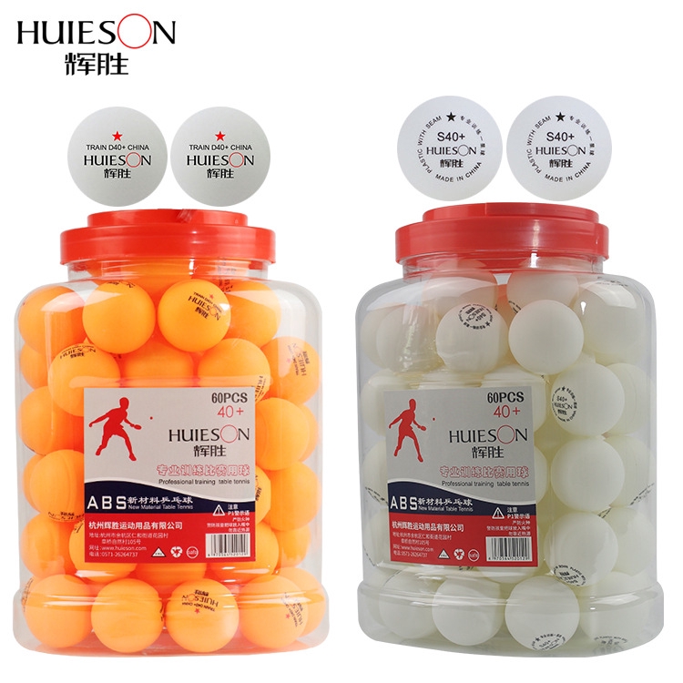 Huieson Table Tennis Balls 40+mm New Abs Plastic Ball For Ping Pong