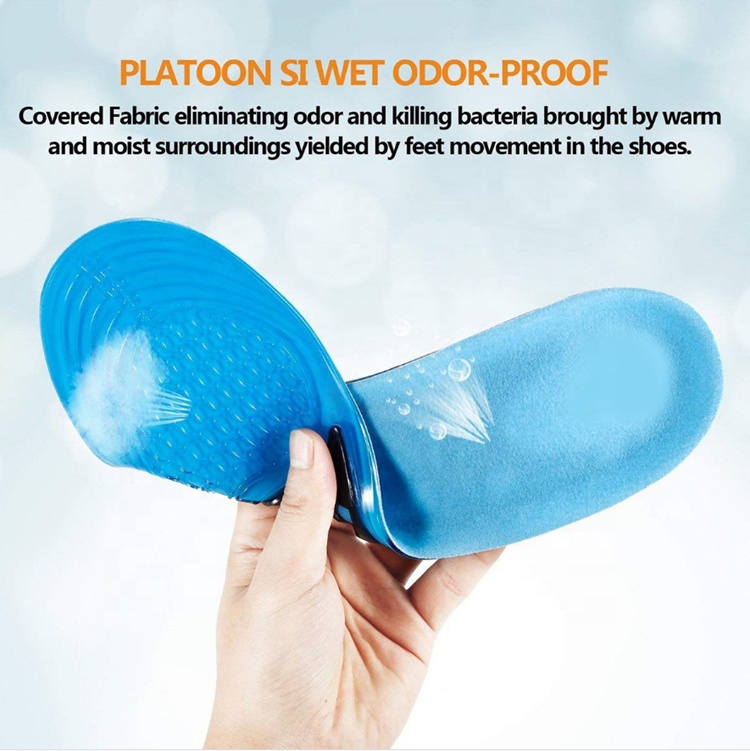 Sports Silicone Insoles for Outdoors Shoe