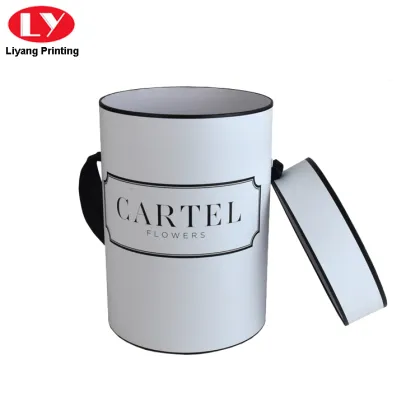 Cardboard Round Flower Gift Cylinder Flower Box